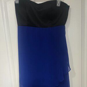 Strapless high low dress
